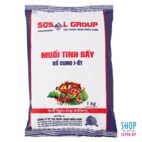 Bịch 1 kg muối tinh sấy - Muối ăn đóng gói