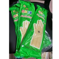 Bịch 10 đôi găng tay cao su Đông Cầu Vồng dài 35cm size M, găng tay rửa bát, rửa chén, bao tay cao su