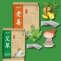 Bịch 100 Gói Thảo Dược Ngâm Chân Ngải Cứu, Gừng - Ngải Cứu