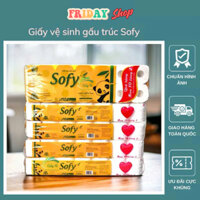 [Bịch 12 cuộn] Giấy Vệ Sinh Gấu Trúc Sofy Cao Cấp, Giấy Vệ Sinh Không Lõi, Mềm Mại Và Dai