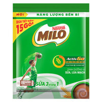 Bịch 15 gói Thức Uống Lúa Mạch Nestlé MILO Sữa 3 Trong 1 22gGói