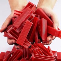 Bịch 155 cái nêm đỏ ốp gạch, ke nêm ốp lát gạch nền tường trong xây dựng