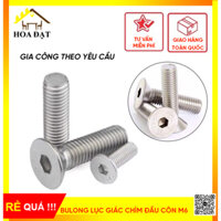 Bịch 1kg Bulong Lục Giác Chìm Đầu Côn M6 – Màu Nikel – Thiết Kế Hệ Ren Đẹp – Đầu Bulong Cứng Cáp