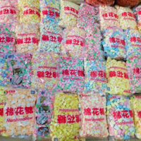 Bịch 1kg Kẹo Bông Marshmallow, Kẹo Bông Gòn Mềm