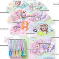 Bịch 25 chiếc quạt baby three loại to đồ chơi cho bé siêu hót
