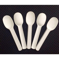 bịch 350gram muỗng sữa chua cao cấp loại DÀY, CỨNG dài 9.5CM dùng 1 lần tiện dụng và vệ sinh