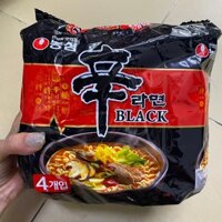Bịch 4 Mì Shin Đen Black Nongshim Hàn Quốc (4 Gói x 134G) / 농심) 신라면 블랙 134G