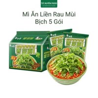 Bịch 5 Gói Mì Ăn Liền Rau Mùi Hãng Bạch Gia