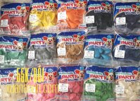 Bịch 50 bong bóng tròn nhũ Thái 25cm (có đủ màu)