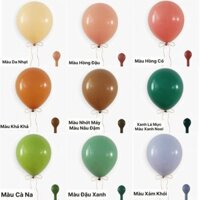 Bịch 50 bong bóng tròn Retro 25cm (15 màu)