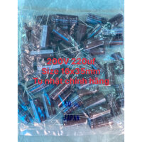 (Bịch 50pcs) Tụ hóa 220UF 200V Made in Japan size 16x35mm