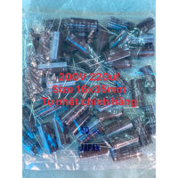 (Bịch 50pcs) Tụ hóa 220UF 200V Made in Japan size 16x35mm