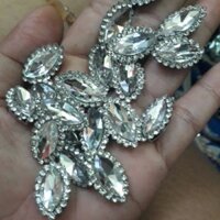 Bịch hạt đá lá me viền (khoảng 200 viên)