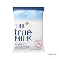 Bịch Sữa TH True Milk 220ml Có Đường