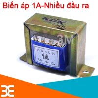 Biến Áp 1A Nhiều Đầu Ra 0V-3V-4,5V-6V-7,5V-9V-12V