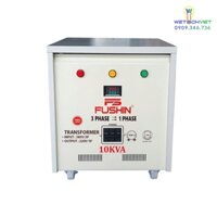 Biến Áp 3 Pha 380V Ra 1 Pha 220V 10KVA FUSHIN – Dây Đồng B3P1P-CU-10KVA