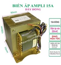 Biến áp cách ly Ampli 15A 35V đôi 100% Dây đồng