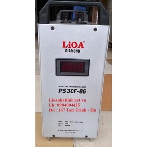 Biến áp cách ly kết hợp lọc nguồn Lioa PS30F-06