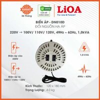 Biến Áp Đổi Nguồn LiOA 1000VA DN010D chuyển đổi 220v Sang 100v 110v 120v