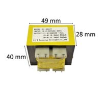 Biến Áp EI 48*27 220V/200V Đối Xứng 12.3VAC 500mA Cho Máy Nước Nóng