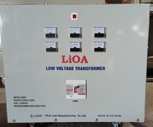 Biến áp Lioa đổi nguồn hạ áp 3 pha cách ly 3K102M2DH5YC