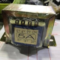 Biến áp nhiều đầu 5A 0V-6V-9V-12V-15V-18V-24V