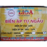 BIẾN ÁP TỰ NGẤU LIOA 1500VA. ĐỔI NGUỒN LIOA 1500VA, BIẾN ÁP LIOA 1500VA, LIOA 1500W