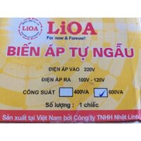 Biến áp tự ngẫu Lioa 600va