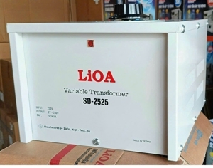 Biến áp vô cấp 1 PHA 5.5kVA LiOA SD-2525