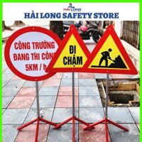 Biển Báo Công Trường Đang Thi Công - Biển Báo Tam Giác Đi Chậm Biển Báo Giao Thông