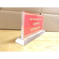 biển chức danh để bàn mica kt 15x30cm
