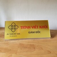 Biển Chức Danh Mica Để Bàn