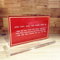 Biển Chức Danh Mica Tiêu Chuẩn Nghành CA
