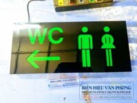 Biển đèn led nhà vệ sinh, Biển hộp đèn toilet, Biển hộp đèn wc, biển đèn restroom