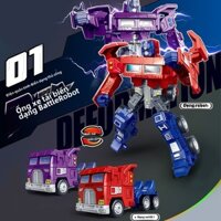 Biến Đổi Robot Đồ Chơi Trẻ Em Ma Sát Xe Mô Hình Xe Tải Autobot Người Đồ Chơi Bé Trai