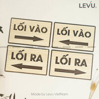Biển gỗ chỉ dẫn lối ra lối vào LEVU-BG54