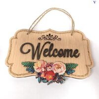 Biển Gỗ Treo Tường 2 Mặt Welcome – Thank you OEM