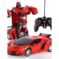 Biến hình robot điều khiển từ xa Xe đua có thể sạc điện đồ chơi trẻ em bé trai đồ chơi Lamborghini Xe điều khiển từ xa