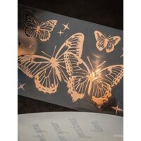 Biển hoa đầy sao, băng keo cắt khuôn hoa, sổ tay ba chiều cổ điển, giấy dán hình đặc biệt, sổ tay giá trị cao, ảnh ghép