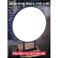 Biển hút nổi Mica phôi trắng kích cỡ 60cm, 80cm, bảng led có đèn, nguồn, thanh treo đầy đủ