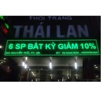 Biển led ma trận 5 tấm module P10 xanh lá