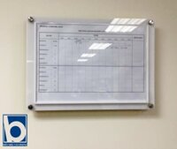 Biển mica chèn giấy, bảng nhét giấy mica, bảng thay nội dung mica, bảng chú ý mica