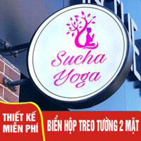 Biển Quảng Cáo Hút Nổi 60, Biển Mica Hút Nổi, Hộp Đèn, IN 2 MẶT, CÓ THANH TREO