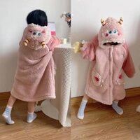 Biển San Hô Lông Cừu Dễ Thương Cho Trẻ Em Quế Chó Váy Ngủ Loungewear Phù Hợp Với Mũ Trùm Đầu Lông Cừu Ấm Lót Dày Theo Mùa Lông Cừu San Hô Dễ Thương Trẻ Em Quế Chó Váy Ngủ Loungewear Phù Hợp Với Mũ Trùm Đầu Lông Cừu Ấm Lớp Lót Dày 12.5