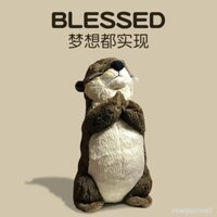 Biển sâu phước lành búp bê rái cá sang trọng đồ chơi mô phỏng búp bê chữa bệnh búp bê sinh nhật quà tặng đầy cảm hứng Hộ