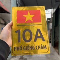 BIỂN SỐ NHÀ CÓ IN HÌNH LÁ CỜ VN