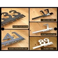 Biển số nhà đơn giản, tây, thiết kế theo yêu cầu