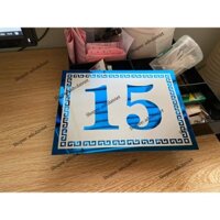 Biển số nhà inox