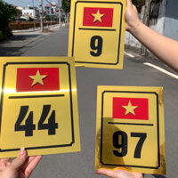 Biển số nhà lá cờ Việt Nam 🇻🇳