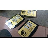 biển số nhà mica phun sơn decor style cực chất